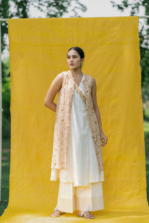 Nazrana Hand-embroidered Overlay